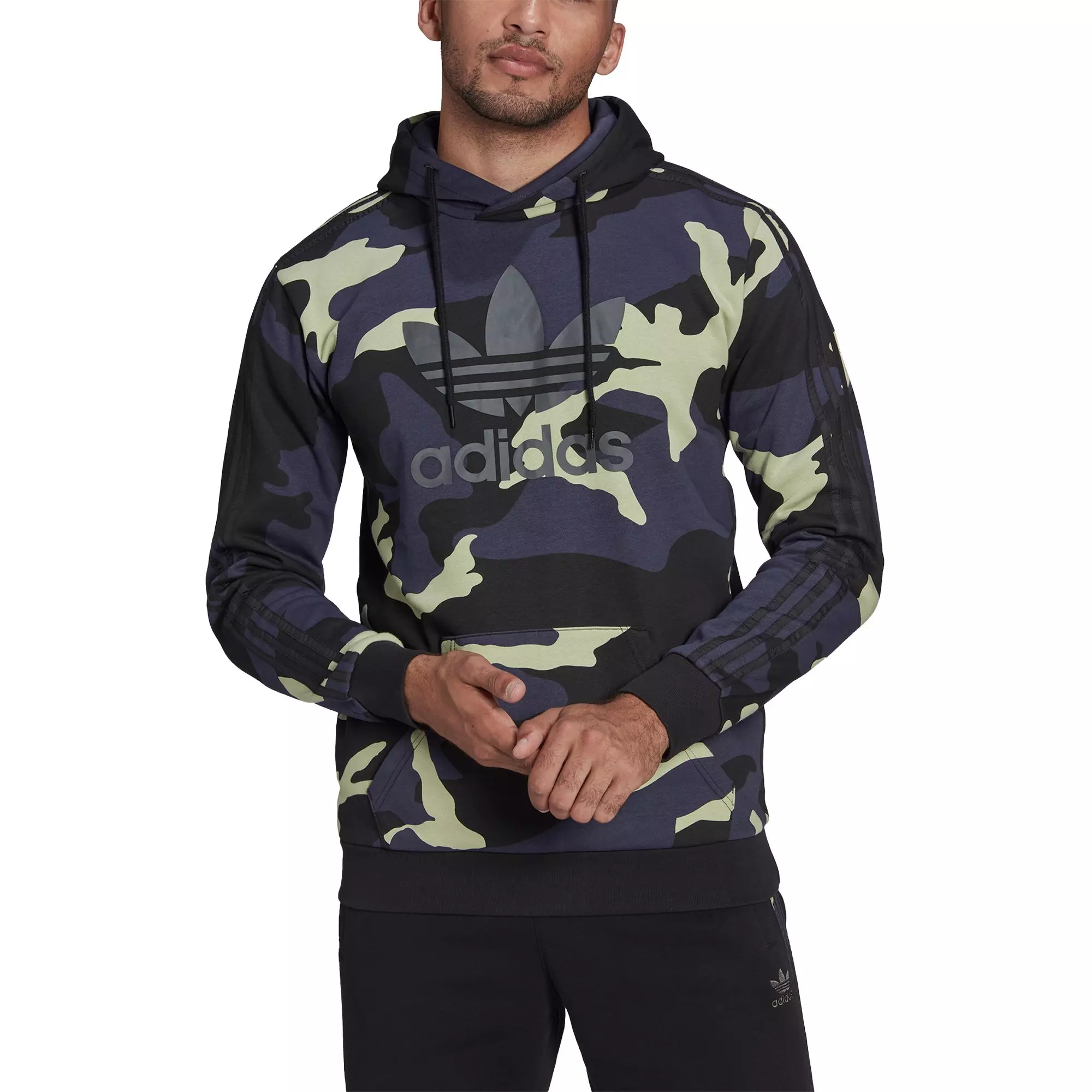 adidas Originals Men s Graphics Camo Hoodie Blue Hibbett